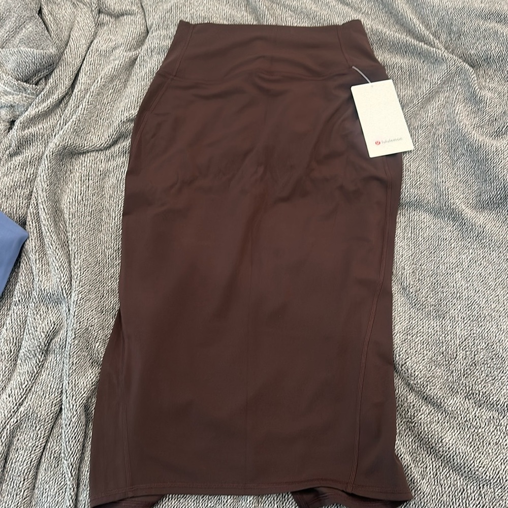 lululemon athletica Dark Brown Pencil Skirt